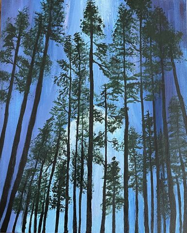 Whispering,Woods,(Framed)