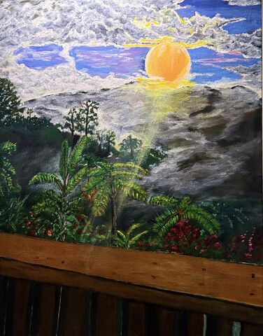 Morning,Embrace,acrylic on canvas