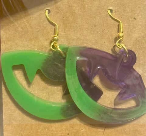 Vampire,Fangs,Statement,Earrings,Handmade Resin Earrings, Spooky Statement Jewelry, Gothic Aesthetic Dangles, Alternative Fashion Accessories, Witchy Jewelry, Emo Punk Earrings, Lightweight Resin Dangles, Halloween Earrings, Festive Dangles, Unique Goth Jewelry, .925 Sterling Silver Earr