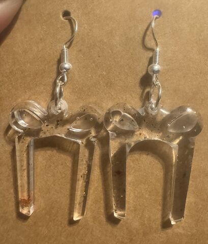 Gift,Drop,Earrings,Christmas present earrings, clear resin gift box, holiday gift dangle earrings, unique Christmas jewelry, festive clear earrings, stocking stuffer earrings, handmade holiday resin, subtle Christmas accessories, lightweight clear charms, gift-wrapped earri