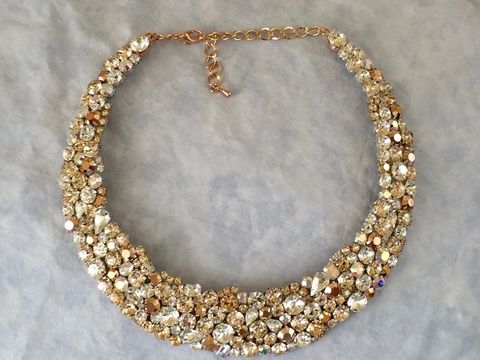 rose gold bridal necklace