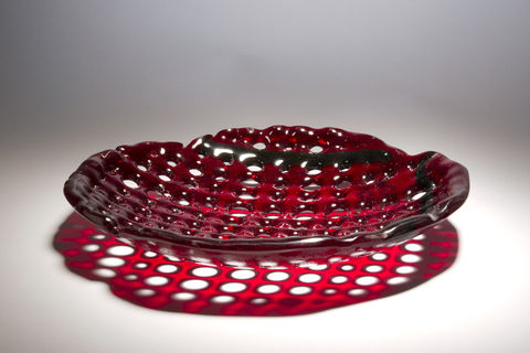 Fused,Art,Glass,Platter,Plate,BL03,art glass giftware