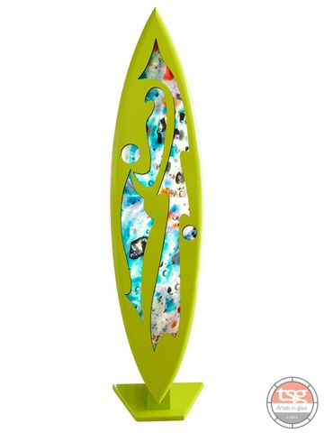 Art,Glass,Surfboard,12,MADE,TO,ORDER,fused glass, surfing, surfboards, Western Australian Art