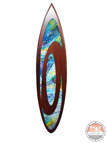 Art,Glass,Jarrah,Surfboard,01,fused glass, surfing, surfboards, Western Australian Art