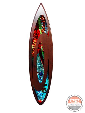 Art,Glass,Jarrah,Surfboard,14,fused glass, surfing, surfboards, Western Australian Art