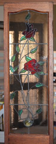 Custom-Made,Rose,Leadlight,Window,second hand leadlight window