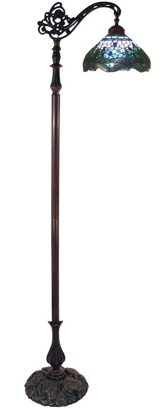 BLUE DRAGONFLY EDWARDIAN FLOOR LAMP - product images