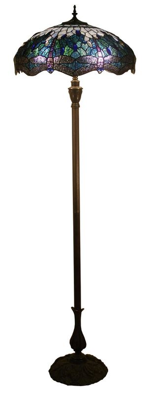BLUE DRAGONFLY FLOOR LAMP - product images