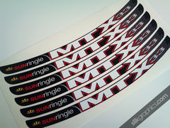 Sun Ringle MTX 33 Style Rim Decals - Black Rims - Slik Graphics