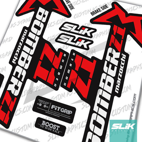 DH Marzocchi Z1 2018 Style Style Fork Sticker Decal Graphics Enduro yellow