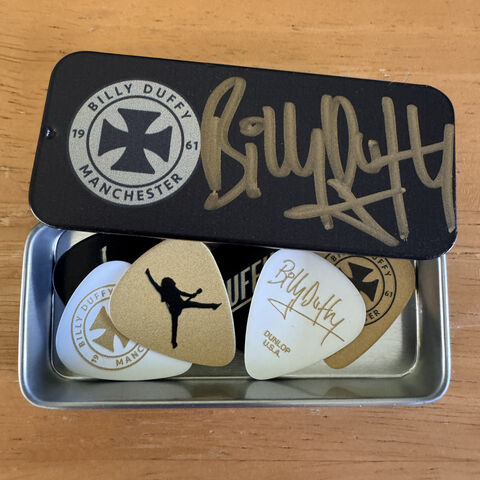 Billy,Duffy,Signed,Guitar,Pick,Set,Billy Duffy guitar pick The Cult