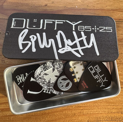 Duffy,'8525',Signed,Guitar,Pick,Set,Billy Duffy guitar pick The Cult
