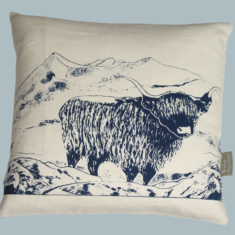 'Highland' linen cushion - product images  of 