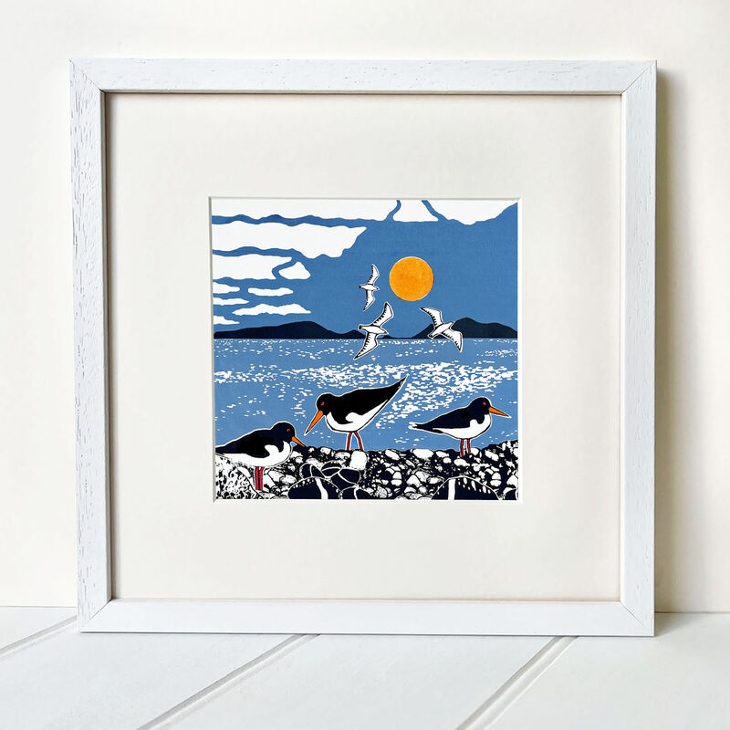 MUSSEL MEN (Oystercatchers)  -  Fine Art giclee print - product images  of 