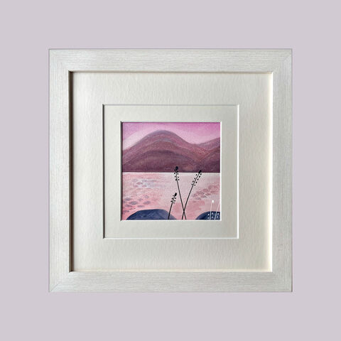 3,,50cm,x,40cm,mounted,,handmade,collagraph,print,printmaker,original art,mountains,scotland,highlands,isle-of-skye,denise-huddleston,cuckoo-tree-studio
