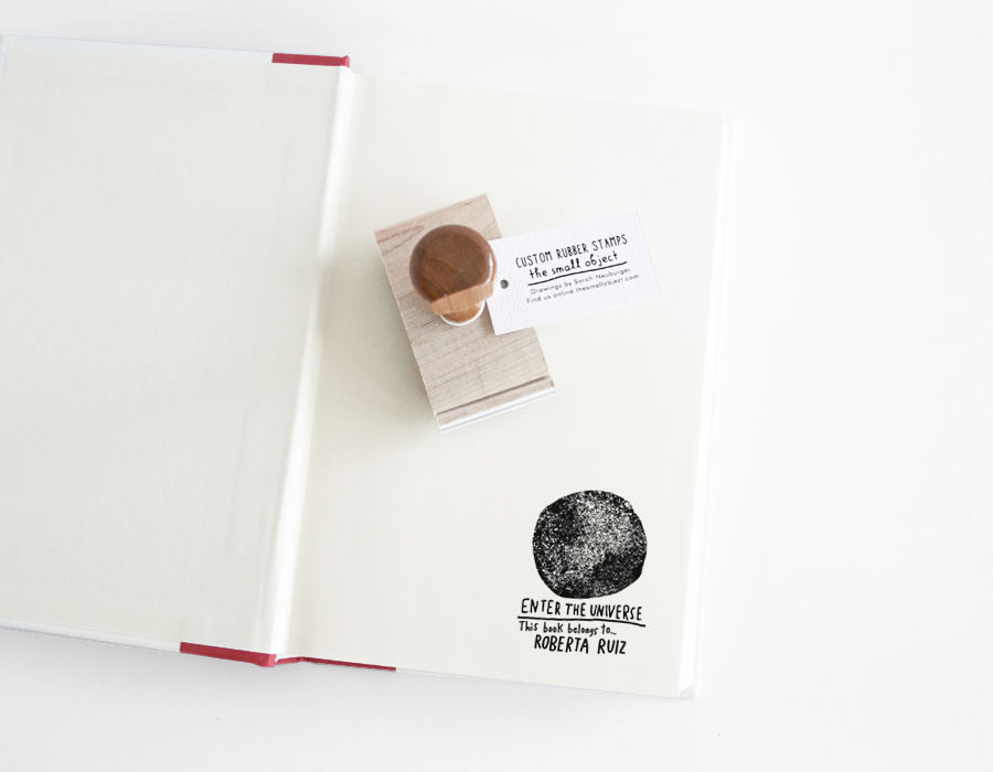 full moon book stamp