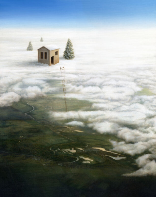 Rest your mind, everything will be all right. (original surreal painting 30x24 in) - product images  of 