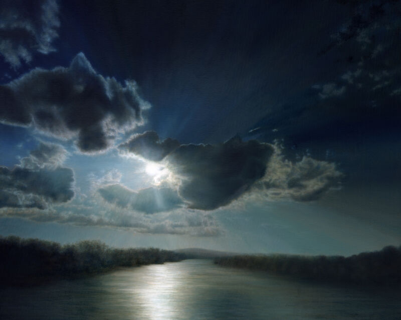 Out of This World (original surreal landscape painting 30x24 in) - product images  of 