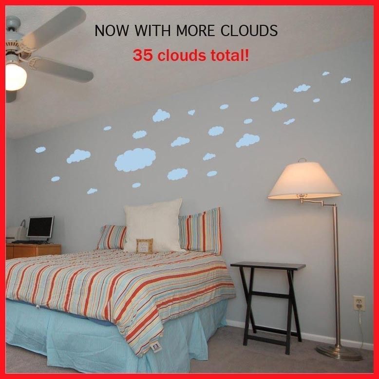 Wall Decal Clouds in the Sky 35 pc set Graphic Sticker - product images  of 