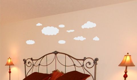 Wall,Decal,Clouds,14,pcs,Set,-,Vinyl,Art,Sticker,Graphics,Wall_Decal,removable_vinyl,vinyl_decal,white_clouds,fluffy_white_clouds,wall_art_cloud,nursery_wall decal,removable_wall decal