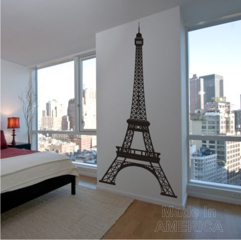 Eiffel,Tower,8,Feet,Tall,-,Vinyl,Wall,Art,Decals,Wall_Decal,wall_decor,vinyl_wall_art,eiffel tower,large_decals,paris decal,wall,removable wall decal,eiffel tower wall decal