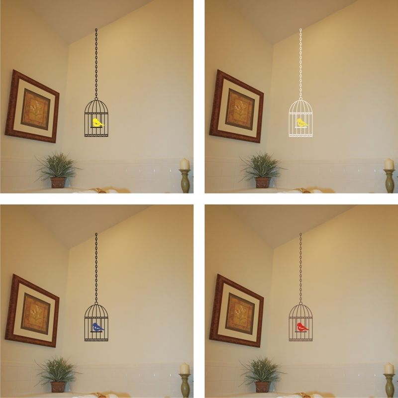 Wall Decal - Simply Cute Birdcage - Vinyl Wall Art - product images  of 