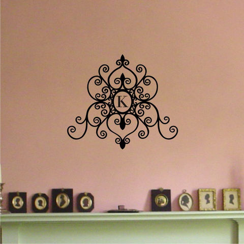 Personalized,Scrolled,Monogram,Vinyl,Wall,Decal,Removable,Housewares,Wall_Decal,wall_decor,words,home_decor,sign,word,vinyl_wall_art,wall_art,vinyl_lettering,monogram,vinyl,wall,decal,art,self_adhesive_vinyl,decal_transfer_tape,wall_decal