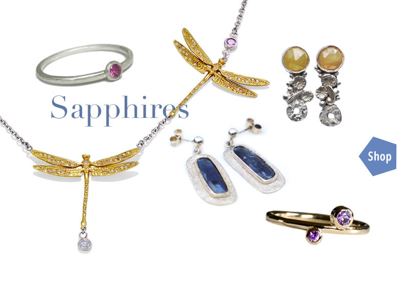 designer jewellery with sapphires