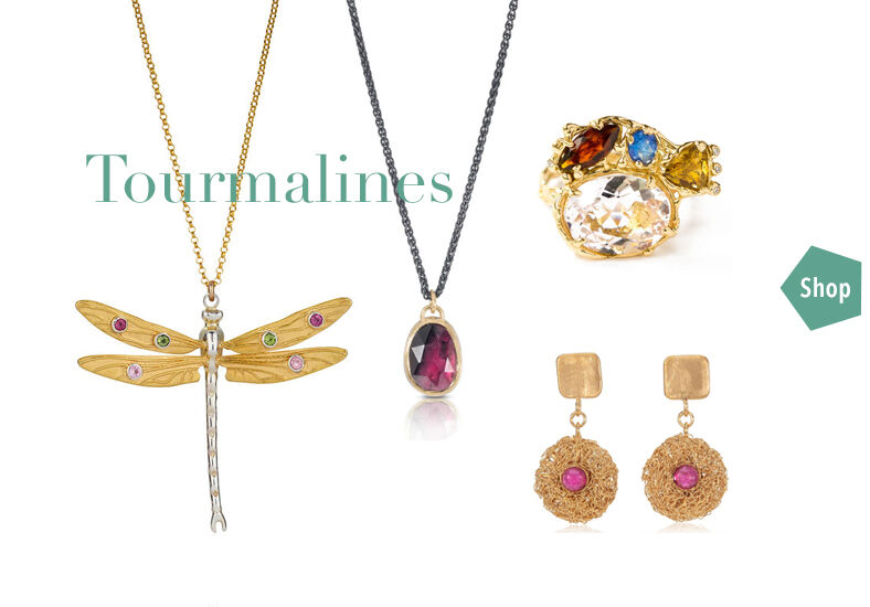 designer jewellery with tourmaline