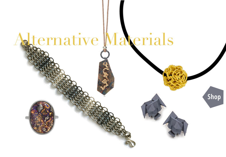 designer jewellery in alternative materials