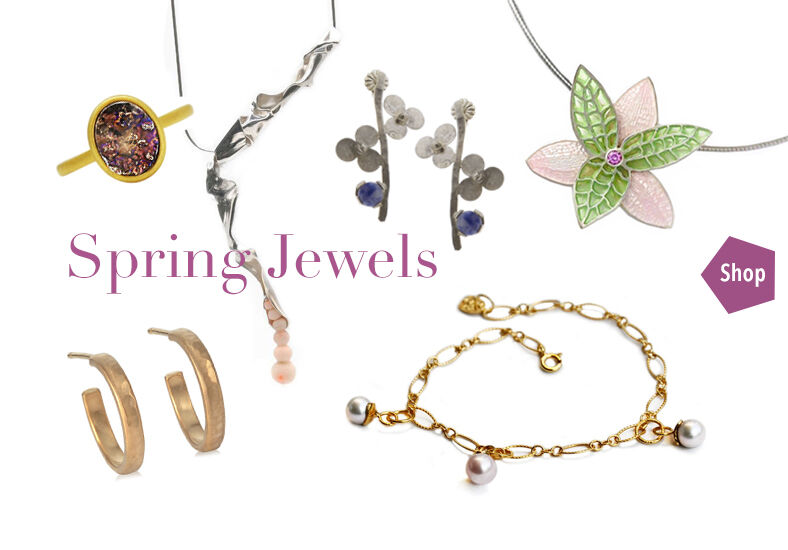 designer jewellery with a spring mood