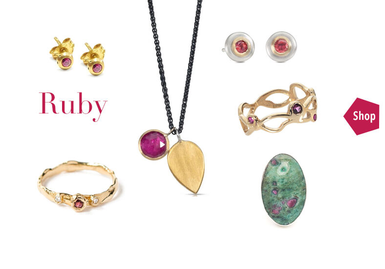 designer jewellery with ruby