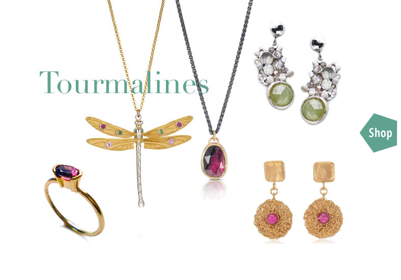 designer jewellery with tourmalines