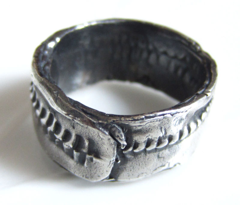 Large textured Silver Ring for Men by Catherine Marche - product images  of 