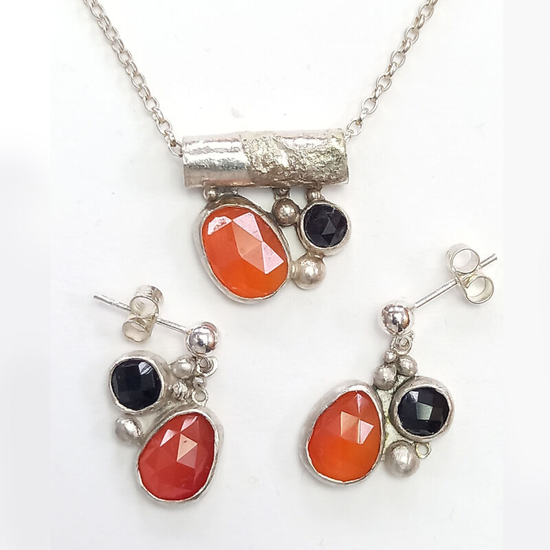 Cadis pendant orange &amp; black by Sarah Blake - product images  of 