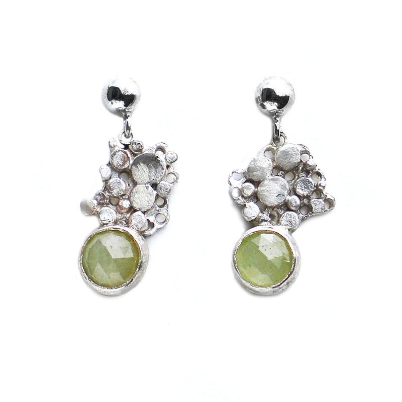 Pebble earrings green by Sarah Blake - product images