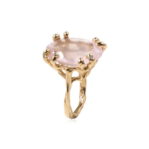 Rose,Quartz,and,diamonds,9ct,gold,ring,by,Parra,Jewels,rose quartz ring, laparra jewels, 9ct gold ring