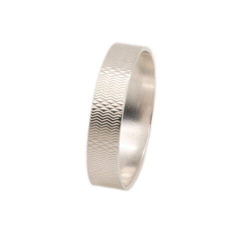 Band,12,ring,silver,by,tJL,silver engraved wide ring, textured surface silver ring, recycled clock jewellery