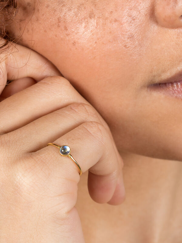 Mini Blue topaz gold ring by Catherine Marche - product images  of 