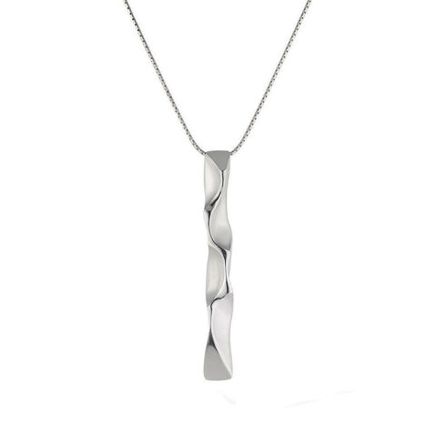 Carved,wave,necklace,silver,by,Jana,Svabova,silver carved wave necklace 