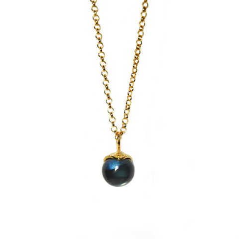 Silhouette,gem,pendant,-,vermeil,&,labradorite,by,Katerina,Damilos,Katerina Damilos, gemstone layering gold necklace, labradorite gold layering necklace, petrol blue and gold, all day chic