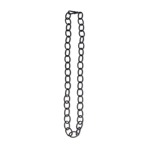 Chunky,chain,necklace,–,black,silver,long,by,Danny,Ries,Danny Ries, Chucky silver chain black