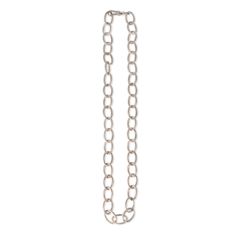 Chunky chain necklace – silver long by Danny Ries - product images  of 