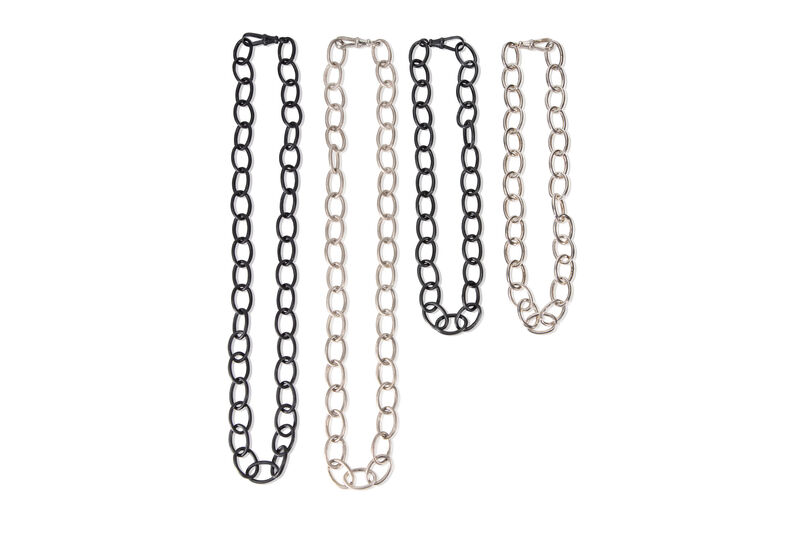 Chunky chain necklace – silver long by Danny Ries - product images  of 