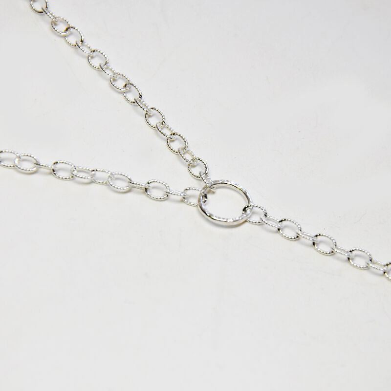 Drop heart necklace - silver &amp; pearl by Katerina Damilos - product images  of 