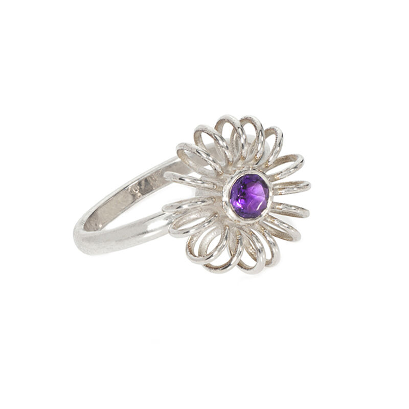 Winter ring silver with amethyst by Danny Ries - product images  of 