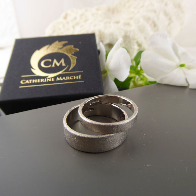 Hammered 18K Gold Wedding Ring by Catherine Marche - product images  of 
