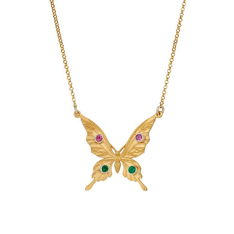 Gem,set,butterfly,pendant,by,Sarah,Goldwater,butterfly pendant with gems