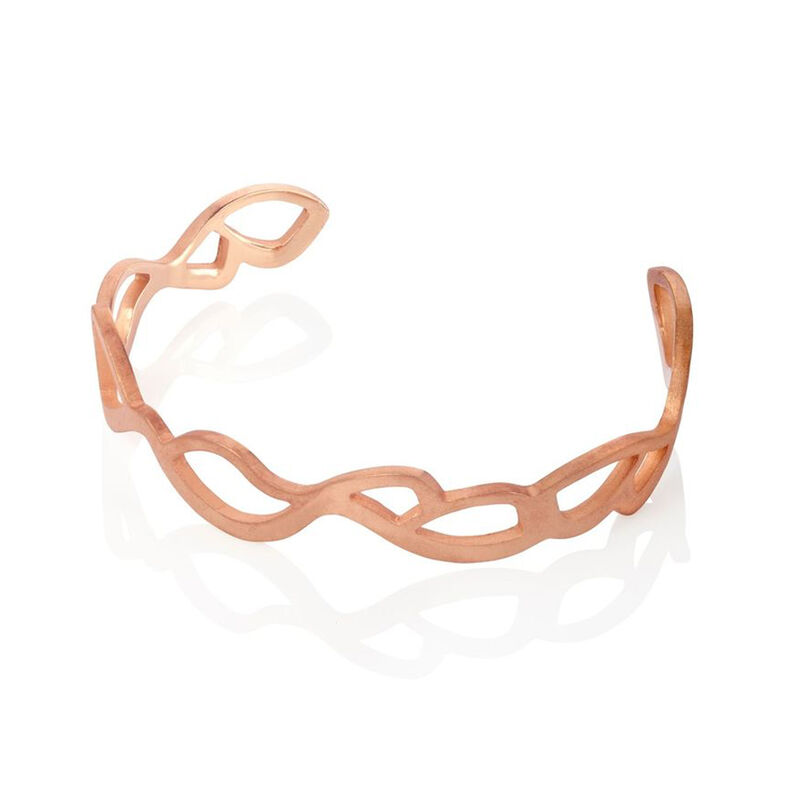 Embroidery cuff slim rose gold plate by Danny Ries - product images  of 