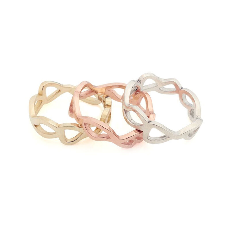 Slim Embroidery ring rose gold by Danny Ries - product images  of 